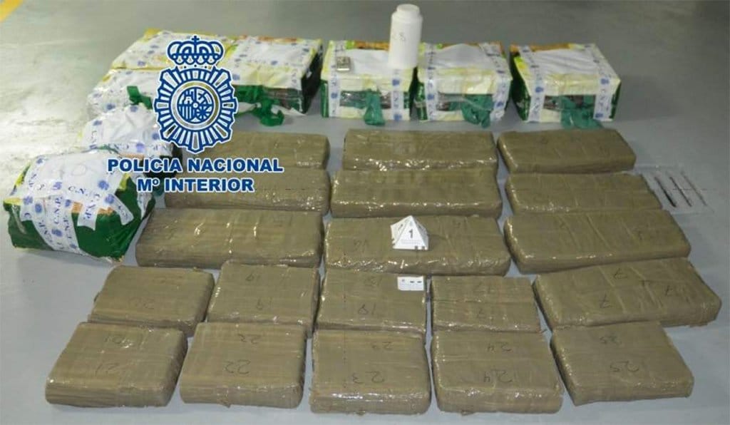 Национальная полиция конфисковала в Los Cristianos четверть тонны гашиша