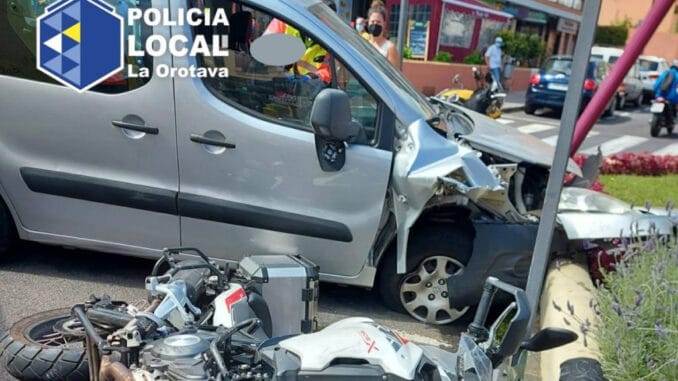 Orotava: женщина потеряла контроль за рулём автомобиля и устроила аварию Orotava: женщина потеряла контроль за рулём автомобиля и устроила аварию