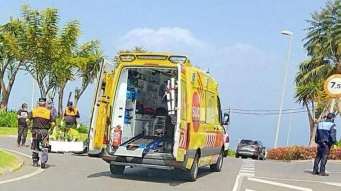 Guia de Isora: при падении на шоссе пострадал мотоциклист Guia de Isora: при падении на шоссе пострадал мотоциклист