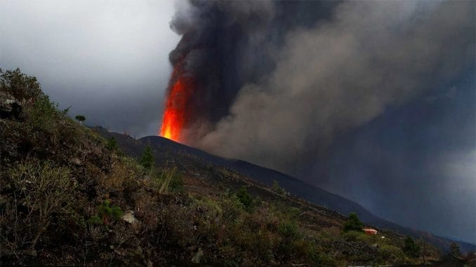 Газы вулкана с La Palma прибудут сегодня на острова Tenerife, El Hierro и La Gomera
