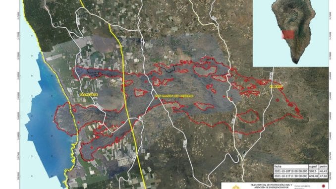 Вулкан на La Palma: новый язык лавы, более горячей и жидкой, быстро двигается к океану Вулкан на La Palma: новый язык лавы, более горячей и жидкой, быстро двигается к океану
