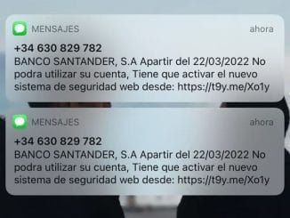 Новая попытка мошенничества - теперь с Banco Santander, не торопитесь реагировать