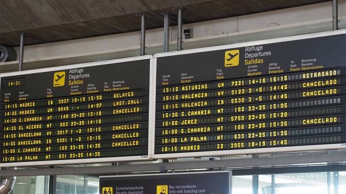 Канары: на четырёх островах архипелага отменены рейсы из-за проливных дождей Канары: на четырёх островах архипелага отменены рейсы из-за проливных дождей