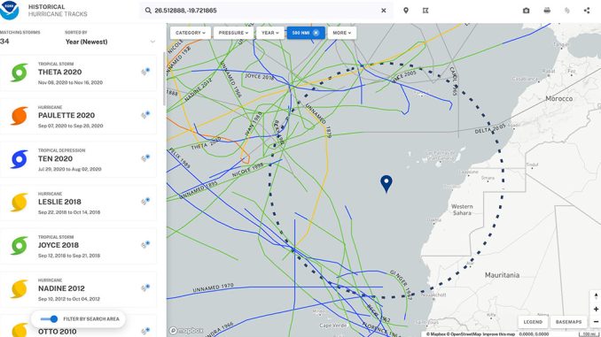 В течение ближайших часов "решится судьба" тропического циклона южнее Канар В течение ближайших часов "решится судьба" тропического циклона южнее Канар