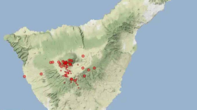 На острове Тенерифе вчера было зафиксировано более ста землетрясений На острове Тенерифе вчера было зафиксировано более ста землетрясений