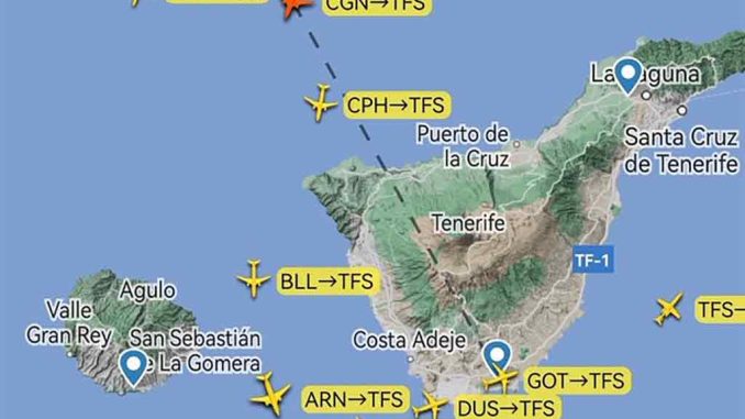 Самолёт из Германии вынужден был срочно приземлиться на острове Тенерифе Самолёт из Германии вынужден был срочно приземлиться на острове Тенерифе