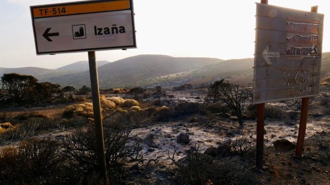 После пожара наконец разрешили ездить к Тейде, с севера острова и с ограничениями После пожара наконец разрешили ездить к Тейде, с севера острова и с ограничениями