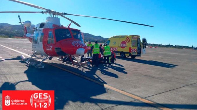 В Adeje упал парапланерист, серьёзно ранен, эвакуирован на вертолёте