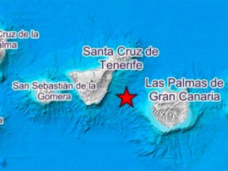 Семь подземных толчков между Тенерифе и Гран-Канария, один довольно сильный