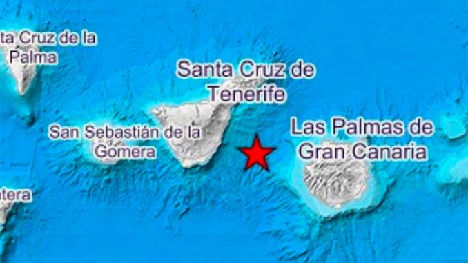 Семь подземных толчков между Тенерифе и Гран-Канария, один довольно сильный Семь подземных толчков между Тенерифе и Гран-Канария, один довольно сильный