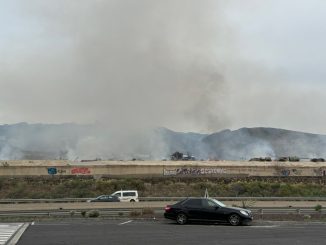 Пожару на Тенерифе на заводе по производству компоста осталось пара дней