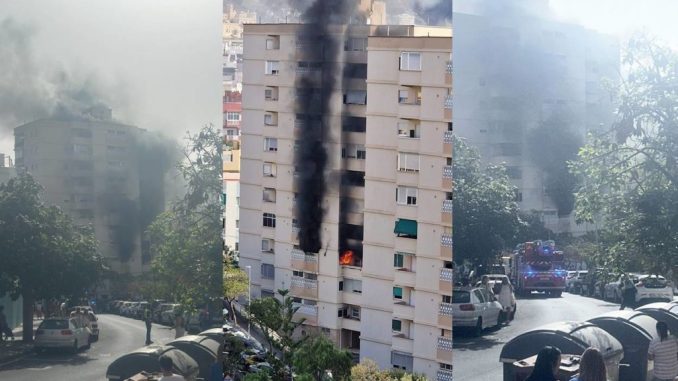 В столице острова Тенерифе в одном из зданий произошёл пожар В столице острова Тенерифе в одном из зданий произошёл пожар