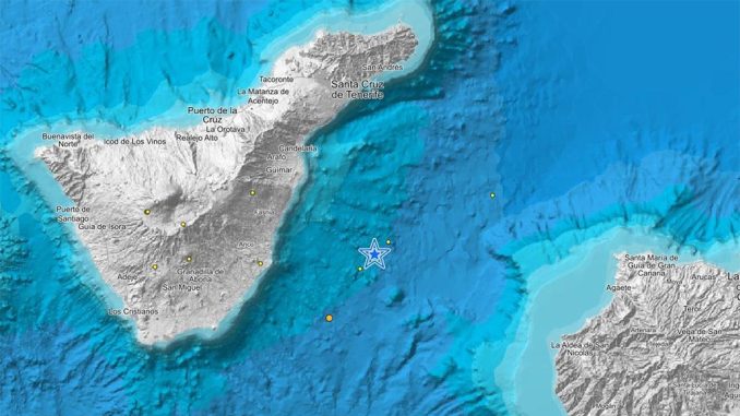 Сегодня шесть землетрясений случилось в океане межде Канарскими островами