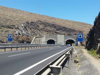 Вторая за день крупная авария на TF-1, в районе туннелей Güímar