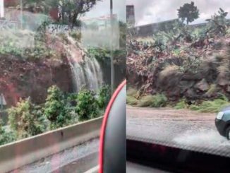 Северное шоссе Тенерифе из-за сильных дождей превратилось в реку