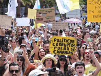 Демонстрация 18М: Канары не остановятся, пока не будет достигнута смена курса